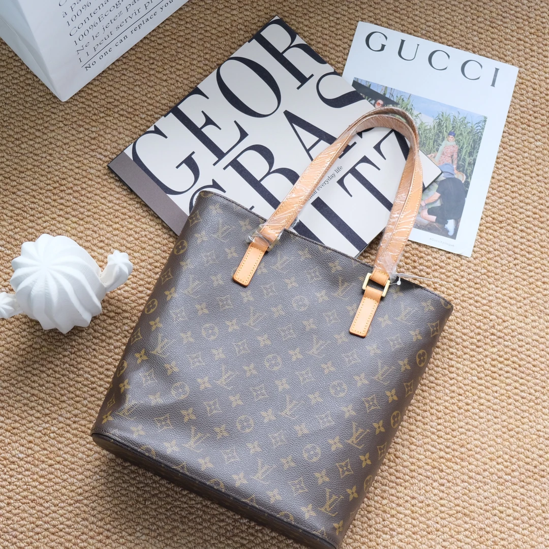 95新 LouisVuitton/路易威登 老花中号薇薇安手提单肩包3925769