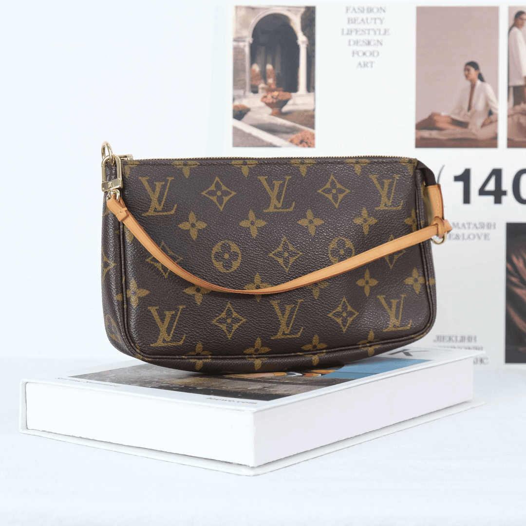 95新 LouisVuitton/路易威登 老花大麻将单肩腋下斜挎包中古奢侈