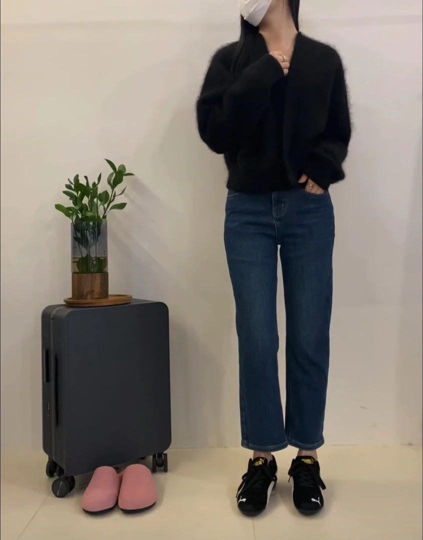 冬款加绒四面弹烟管裤牛仔裤ON-3963