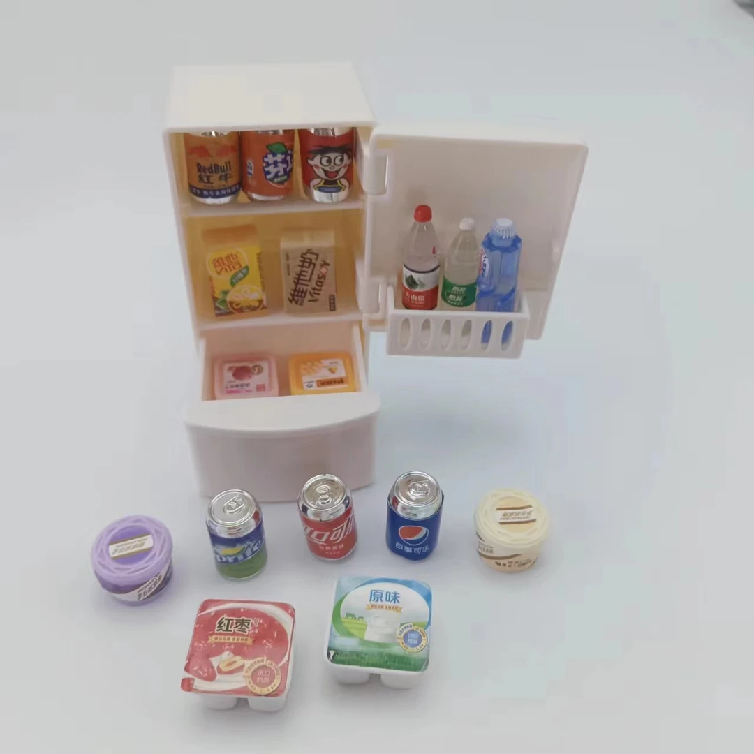 组合玩法【过家家+水果妹】微缩景观饰品diy钥匙扣奶油胶卡通玩具