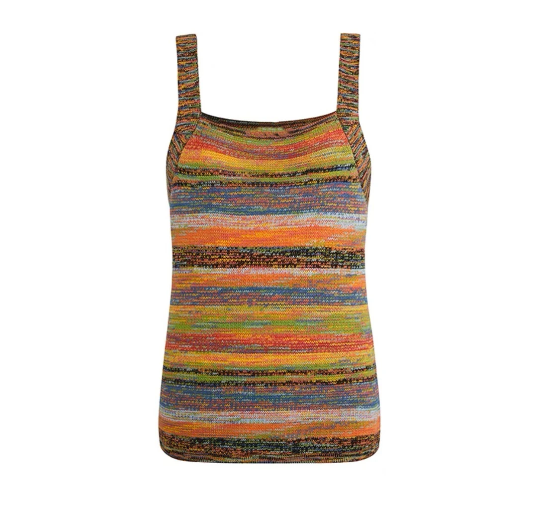 【TBF】23春夏新品设计师款段染针织背心