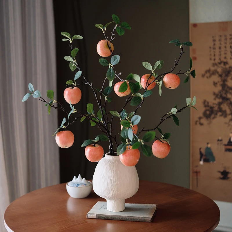 清欢满堂【苹果】仿真花浆果假花家居摆设餐桌发财客厅
