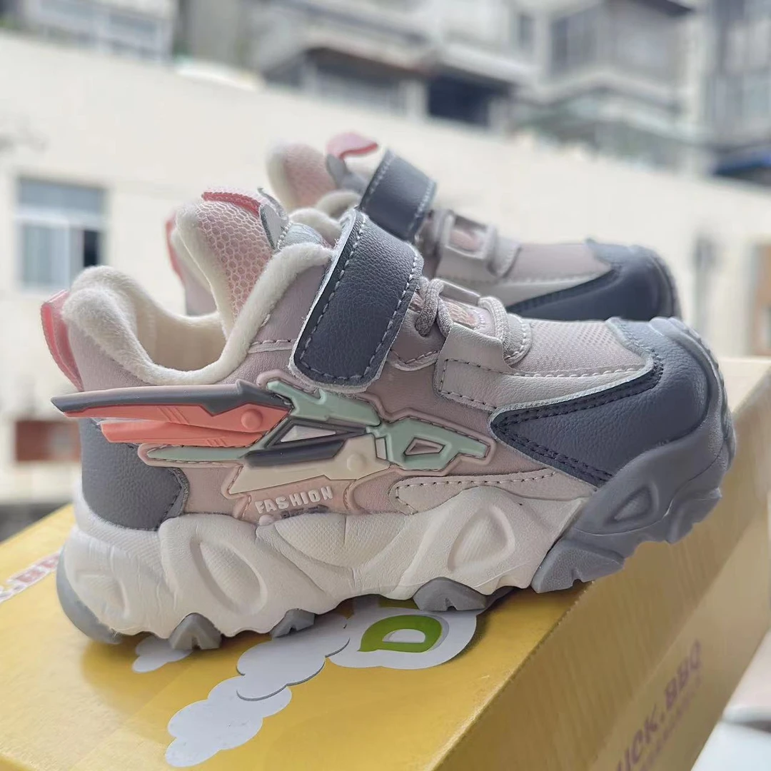 儿童棉鞋2023冬款宝宝软底学步鞋男童机能鞋女童加绒二棉运动鞋子