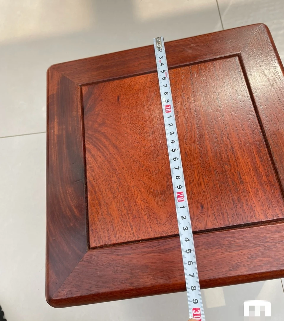 商品5缅甸花梨富贵子凳，榫卯结构，面板独板，尺寸28ⅹ28ⅹ28
