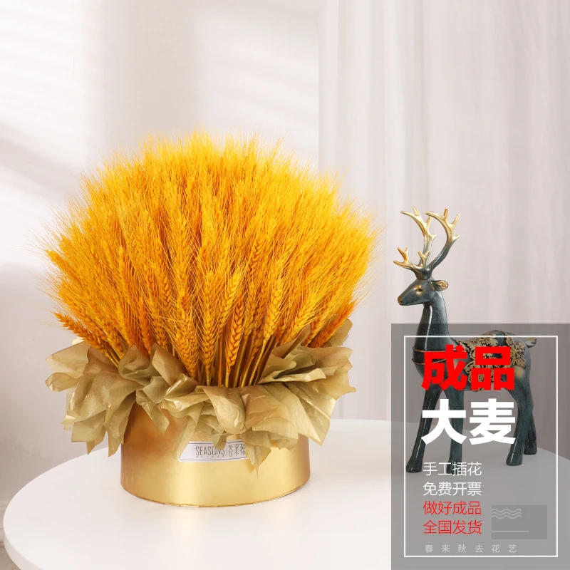 麦穗干花大麦花束开业花篮室内客厅装饰摆件乔迁插花伴手礼花艺