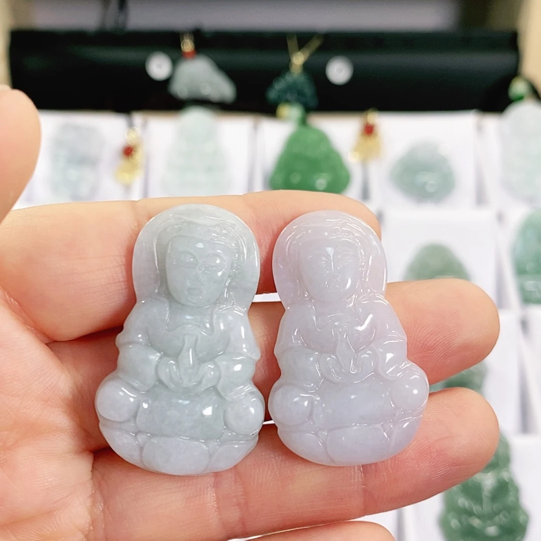 【闪购商品】翡翠颈饰未镶嵌观音