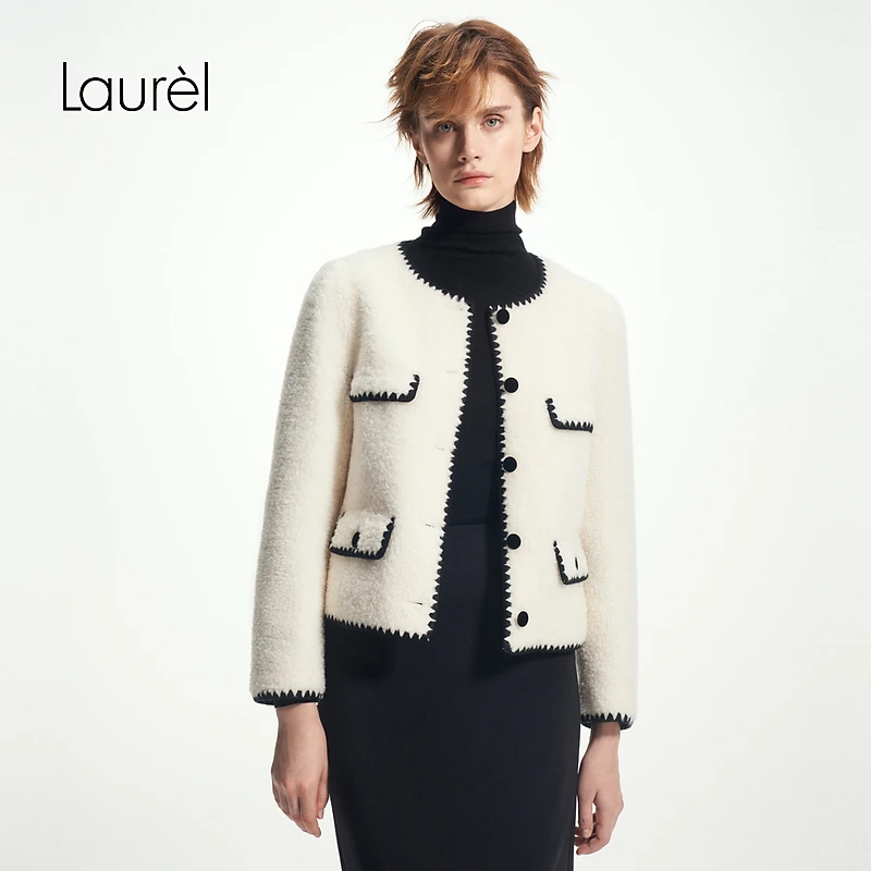 Laurel【超细旦丝】早秋新款小香风外套女LWD353L00400