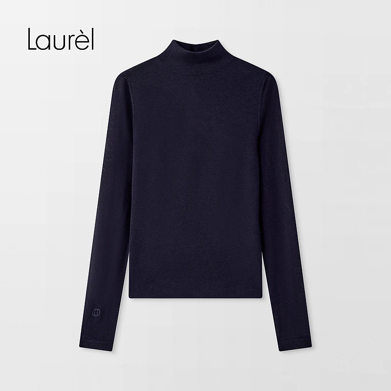 LAUREL冬新款半高领舒适百搭保暖长袖打底衫女LWL326M10600