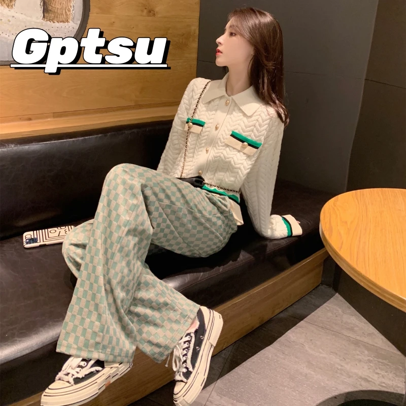 GPTSu时尚小香风休闲套装女秋新款轻奢高级感气质秋装搭配一整套