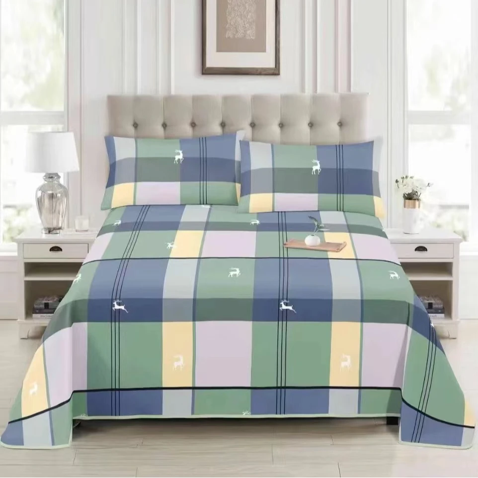 加厚加密原棉粗布床单居家床上用品宿舍双人被单