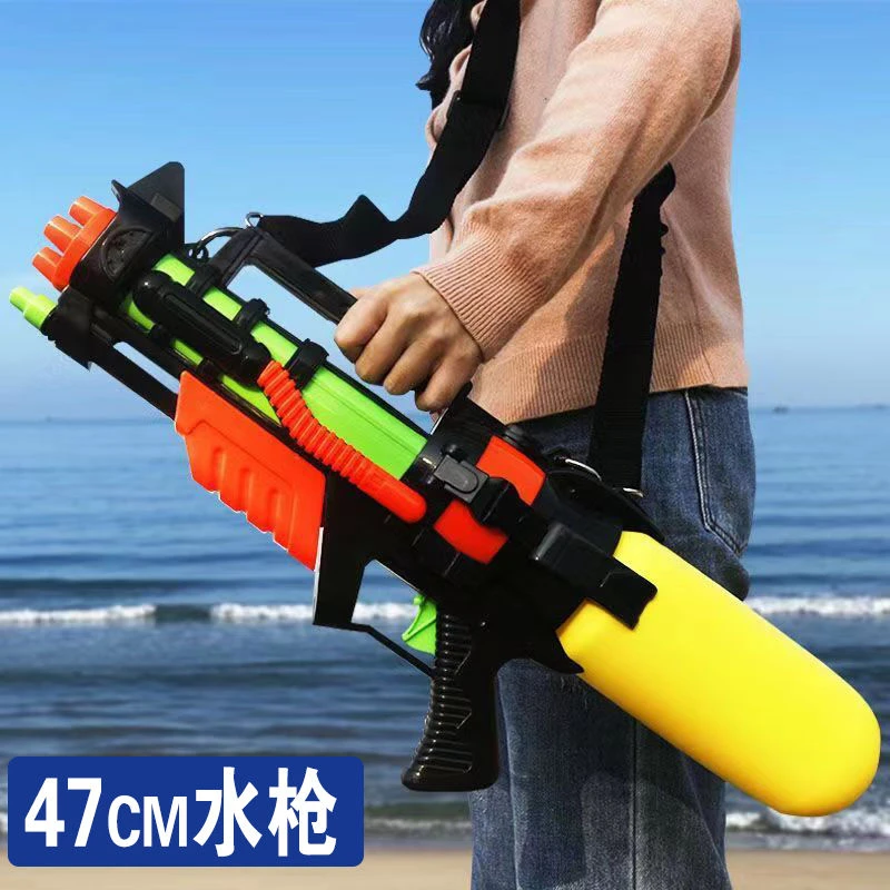 儿童戏水枪42厘米大号夏天沙滩按压式喷水泚水枪打水仗