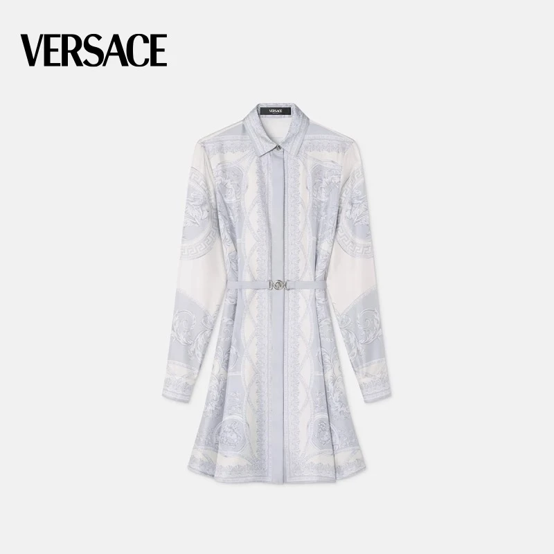 【春夏新品】VERSACE/范思哲 La Coupe des Dieux迷你衬衫连衣裙