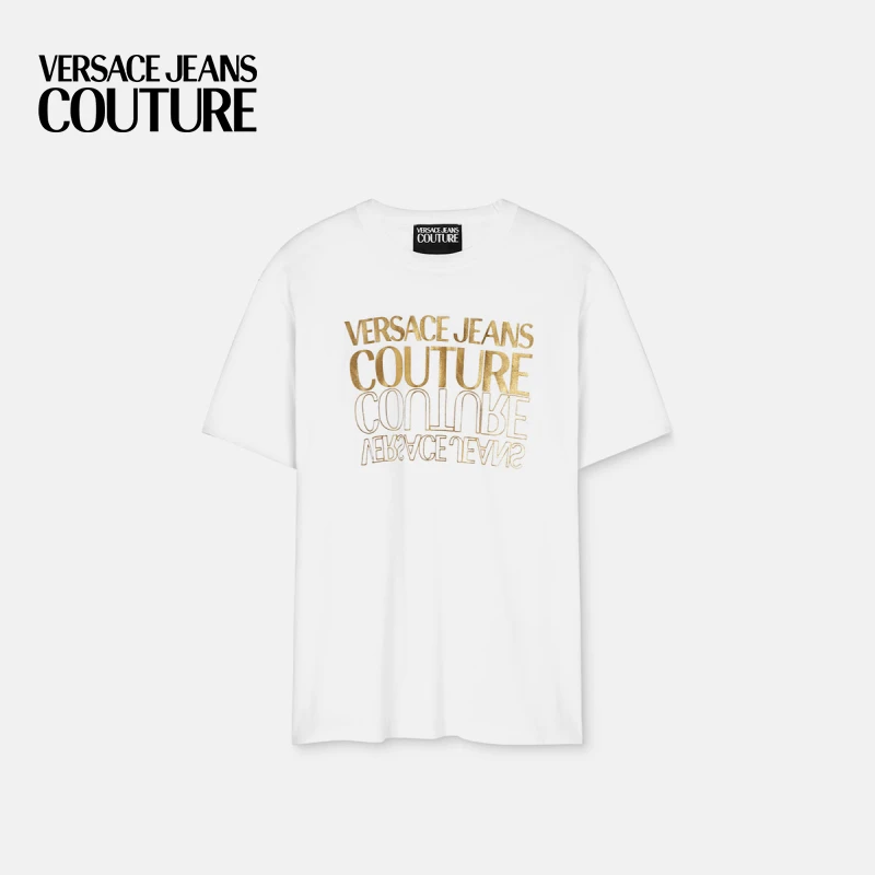 【早春新品】VERSACE JEANS COUTURE 男士倒置Logo T恤