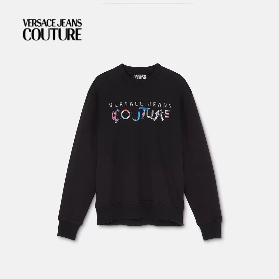 VERSACE JEANS COUTURE 男士圆领印花卫衣