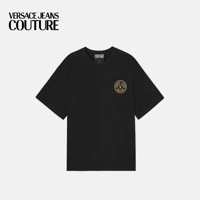 VERSACEJEANSCOUTURE男士男装V-EmblemT恤