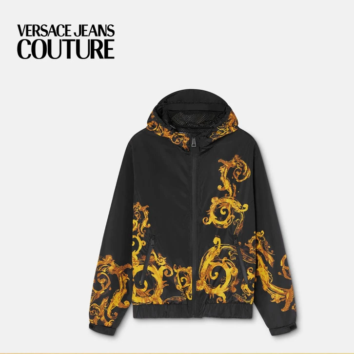VERSACE JEANS COUTURE 男士Watercolour Couture防风夹克