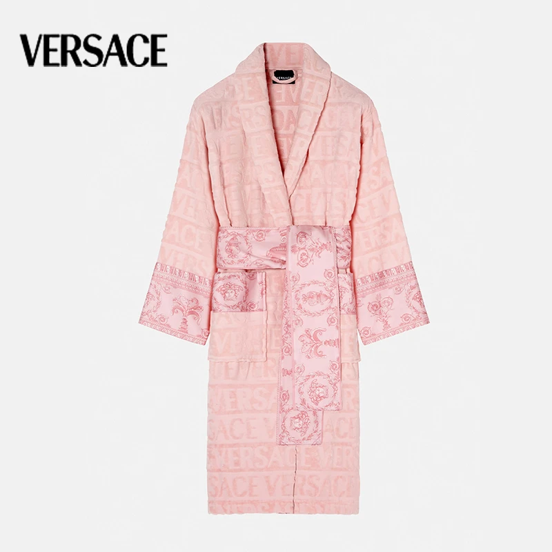 【奢礼定制】VERSACE/范思哲男女家居棉质印花Baroque浴袍