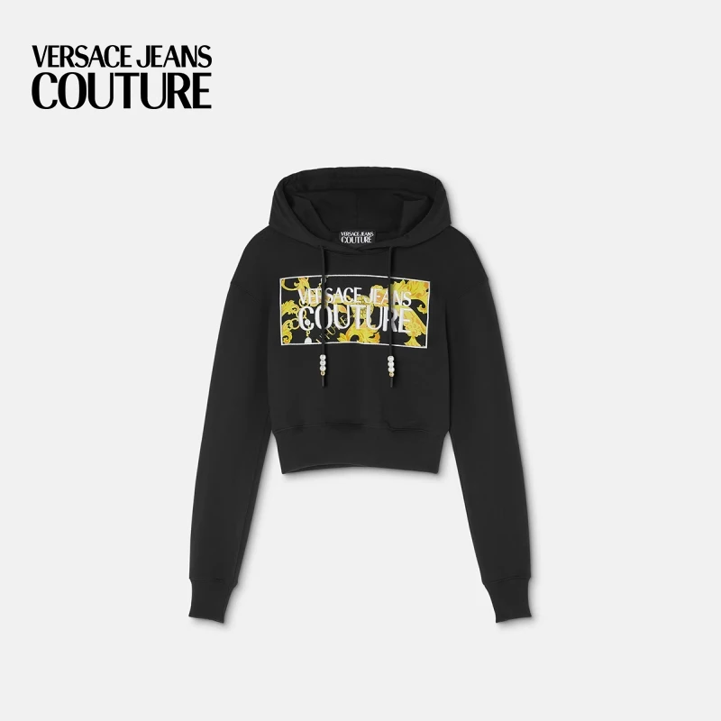 VERSACE JEANS COUTURE Chain Couture短款连帽衫