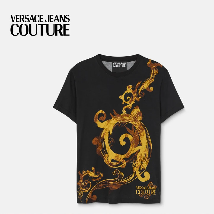 VERSACE JEANS COUTURE 男士Watercolour Couture T恤