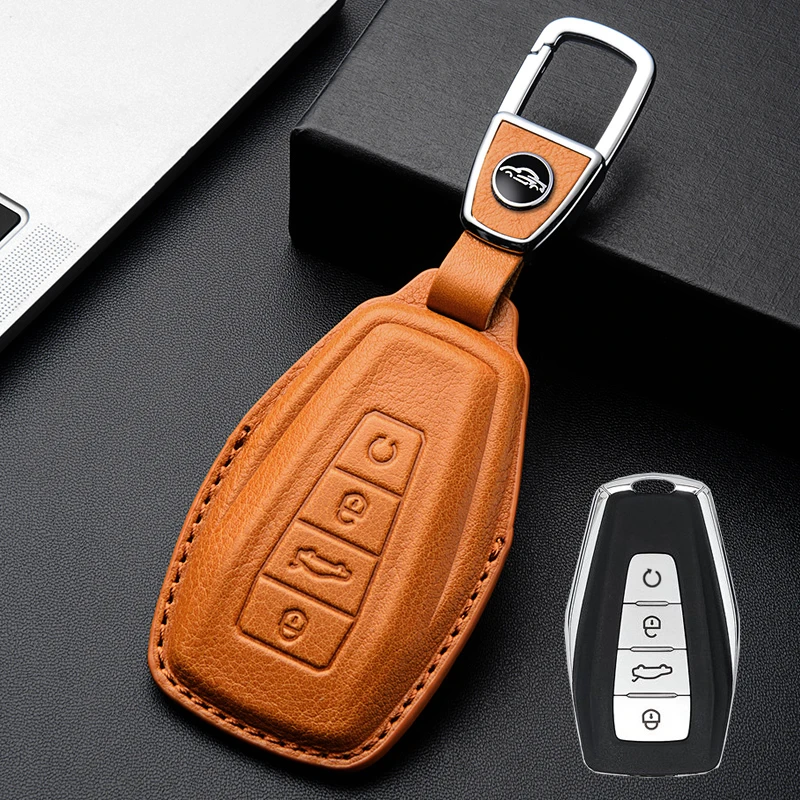 专用2023款吉利博越L钥匙套帝豪LHiP真皮豪越L包遥控保护扣壳高档