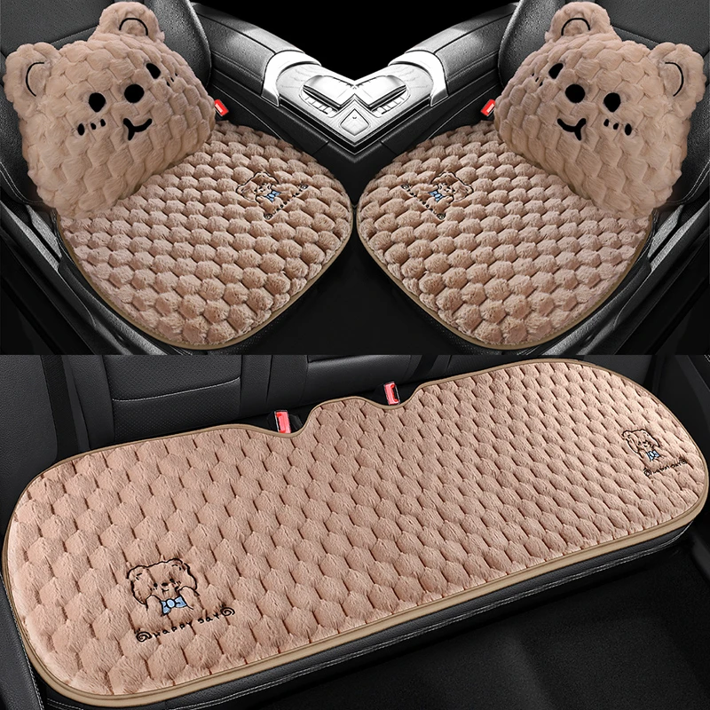 25款比亚迪海鸥座椅套汽车坐垫冬季毛绒专用座位垫通用可爱车座垫