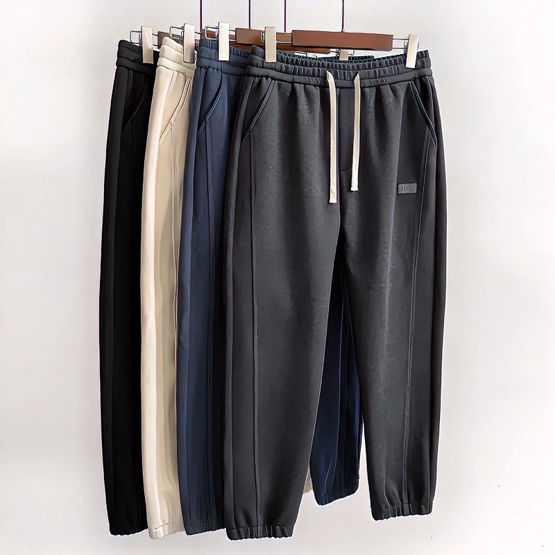 防风防水男女卫裤冬季新款纳米绒长裤休闲百搭显瘦加厚保暖裤宽松