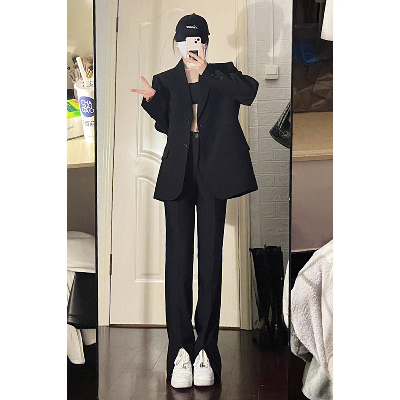 黑色西装外套女2025早秋新款高级感休闲气质今年流行chic爆款西服