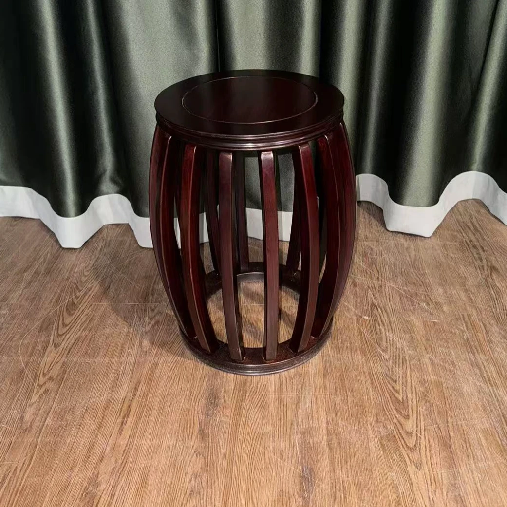 45高直棂鼓凳全原木榫卯整装