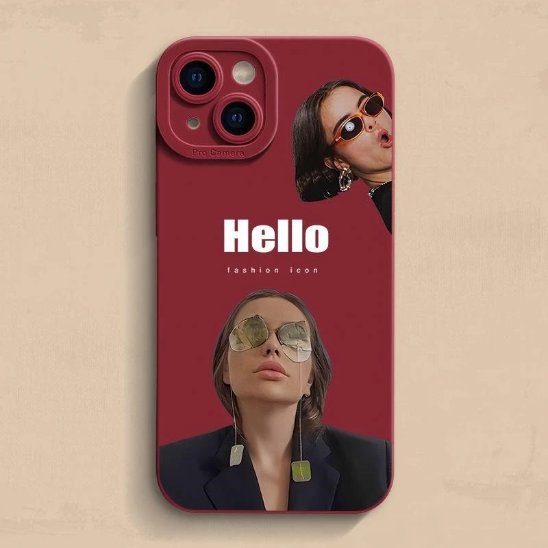 适用苹果15华为荣耀oppo小米vivo手机壳14pro新款13欧美女孩个性