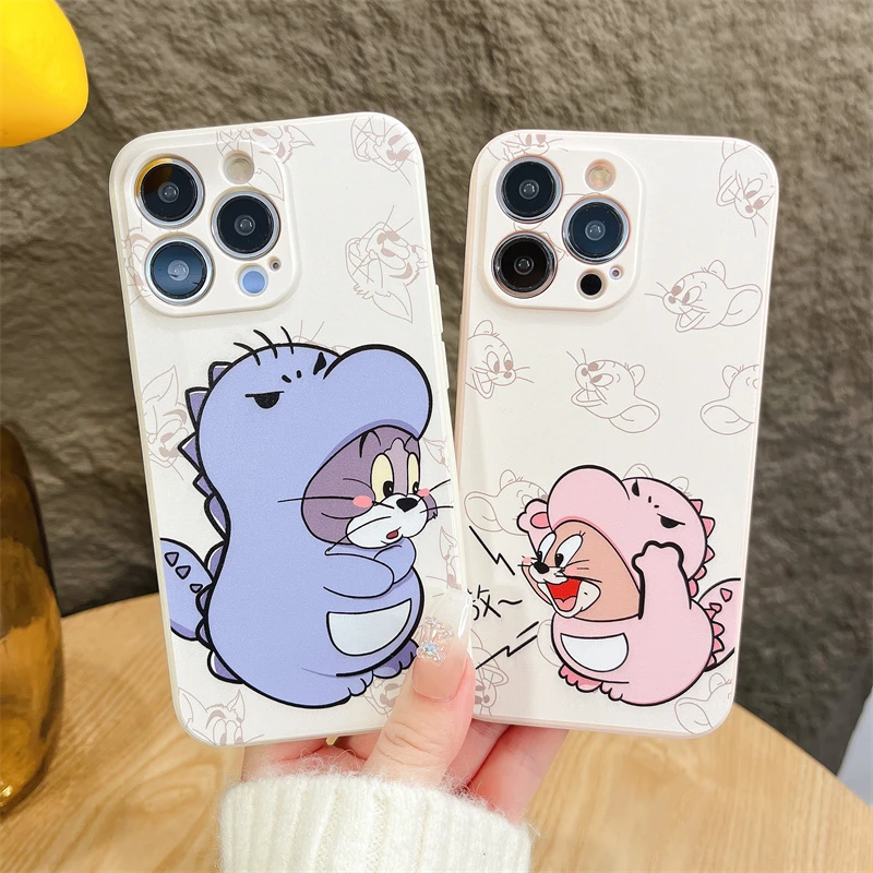 适用于苹果华为OPPO/VIVO小米新款防摔手机壳猫和老鼠iPhone14/13