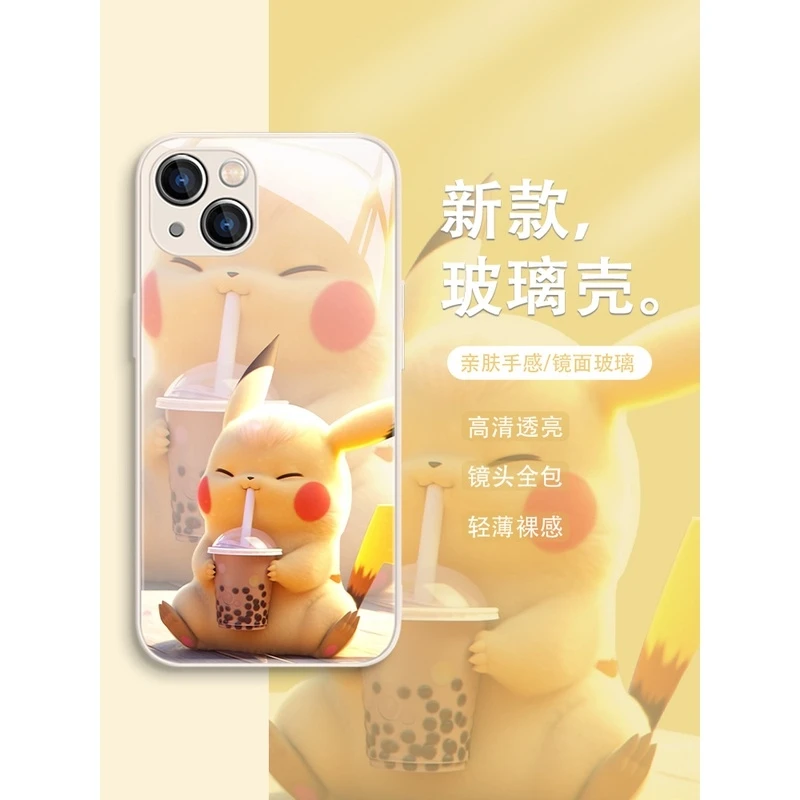 皮卡丘苹果14pro手机壳iPhone13新款12mini可爱少女11高级感8plus