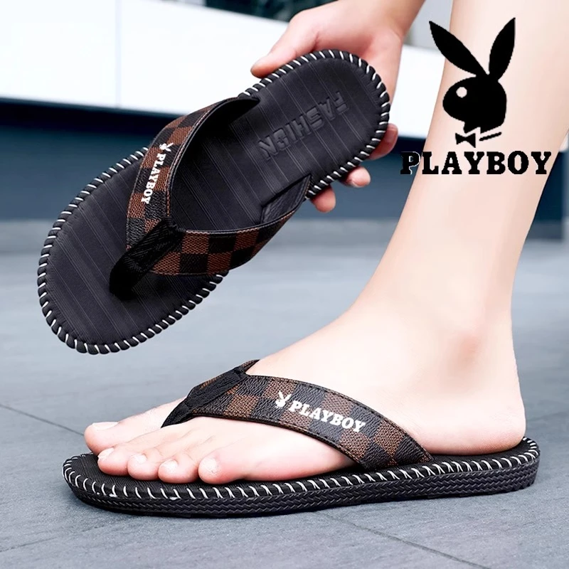 花花公子人字拖男冬季外穿防滑防臭夹脚拖鞋户外软底运动沙滩凉拖