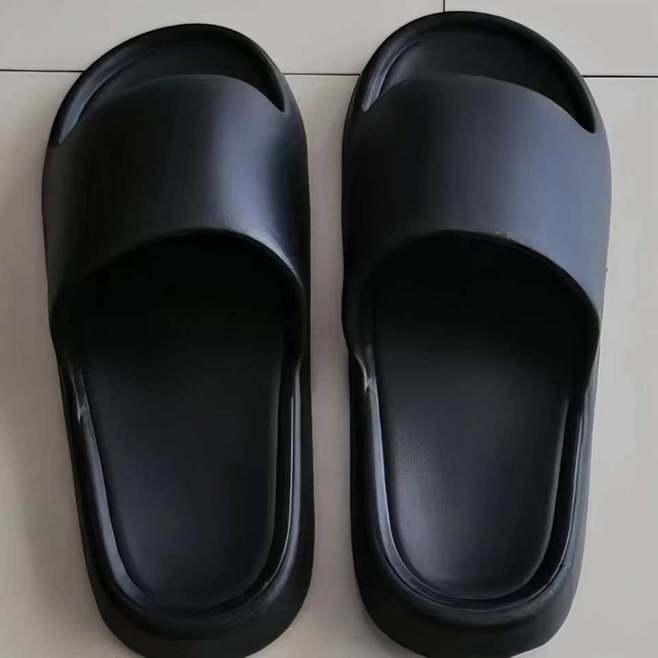 简单软软面包拖鞋男女士夏季外穿室内家居洗澡防滑软底情侣凉拖鞋