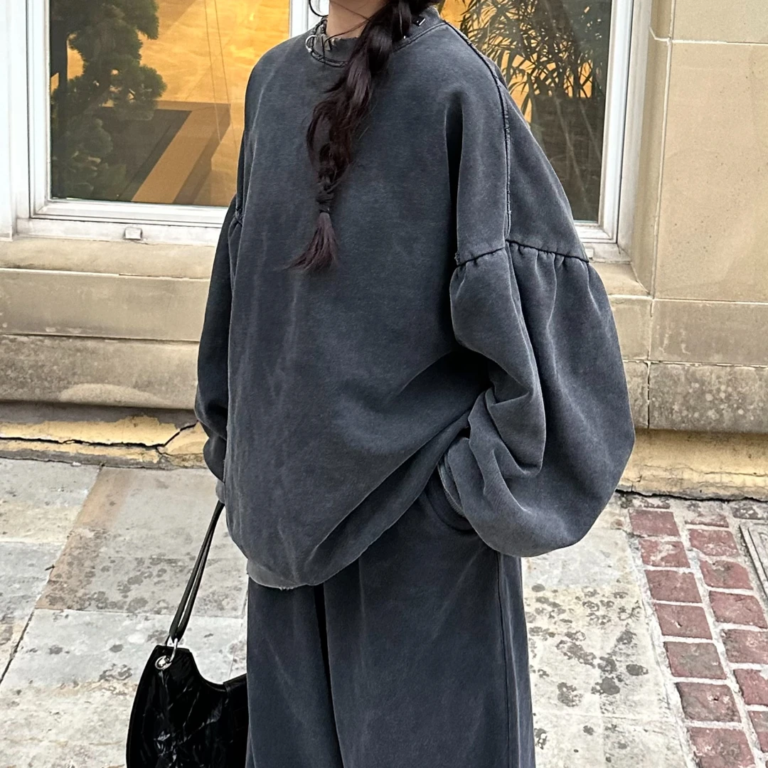 原样开发 巴家卫衣秋冬新款铁扣水洗卫衣 定制五金开模