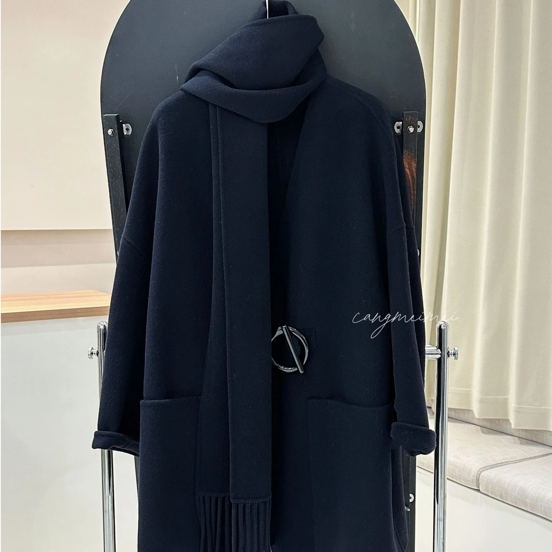 仓美美精选-D家大牌设计款围巾山羊绒大衣(卡码推荐拍小）