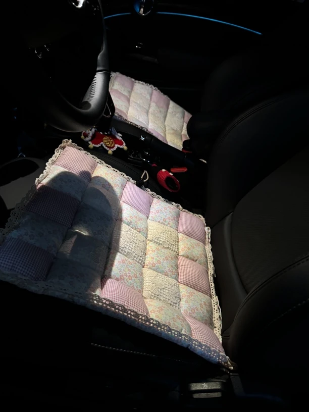 座椅椅垫粉色碎花40*40cm