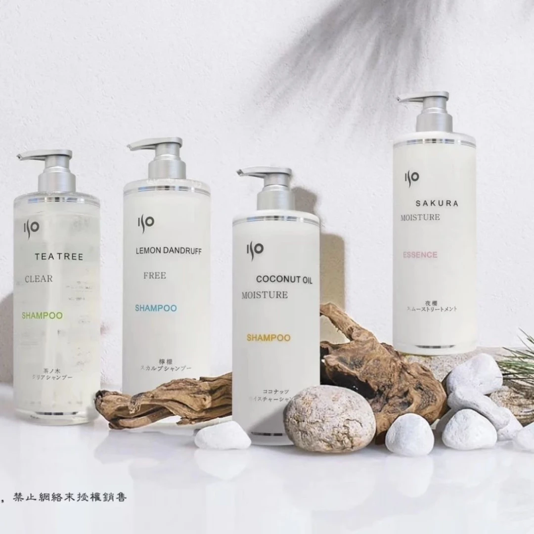 日本艾索晶莹椰油保湿蓬松清爽控油滋润去屑洗发水460ml