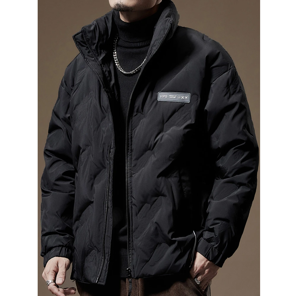 顿奇摩费涅高端时尚新款短款男士羽绒服加厚夹克男保暖冬装外套男