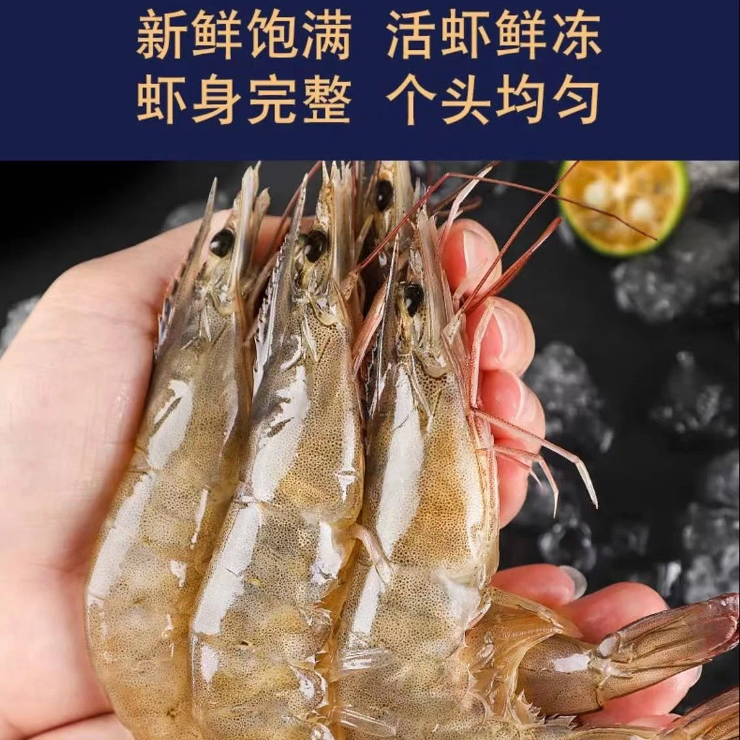 白虾【小新专属】20-30海捕大虾  水冻一盒3斤 -KK