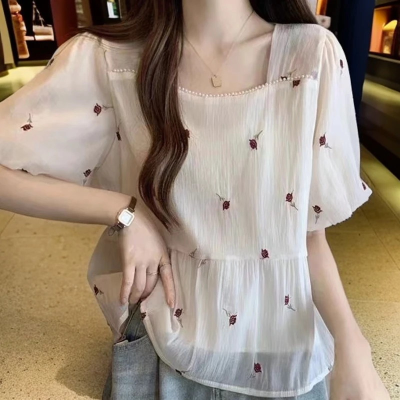 小众显瘦辣妹上衣{杂款链接}碎花气质