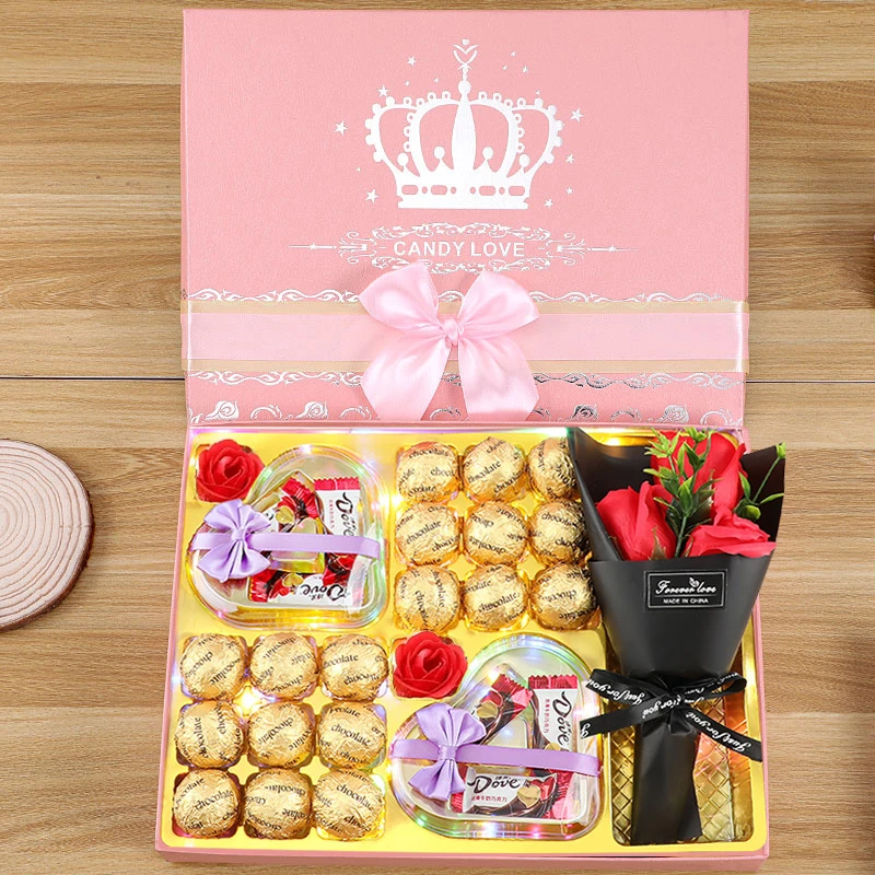 520情人节礼物送员工闺蜜女朋友生日礼物老婆妈妈巧克力礼盒团购