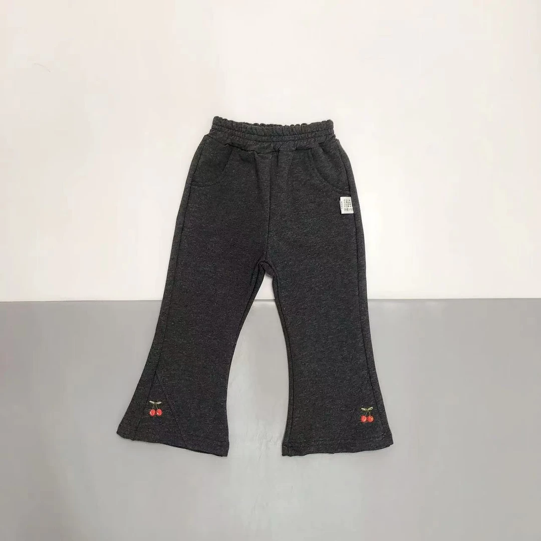 40803女童时尚秋季新款休闲裤中小童刺绣长裤