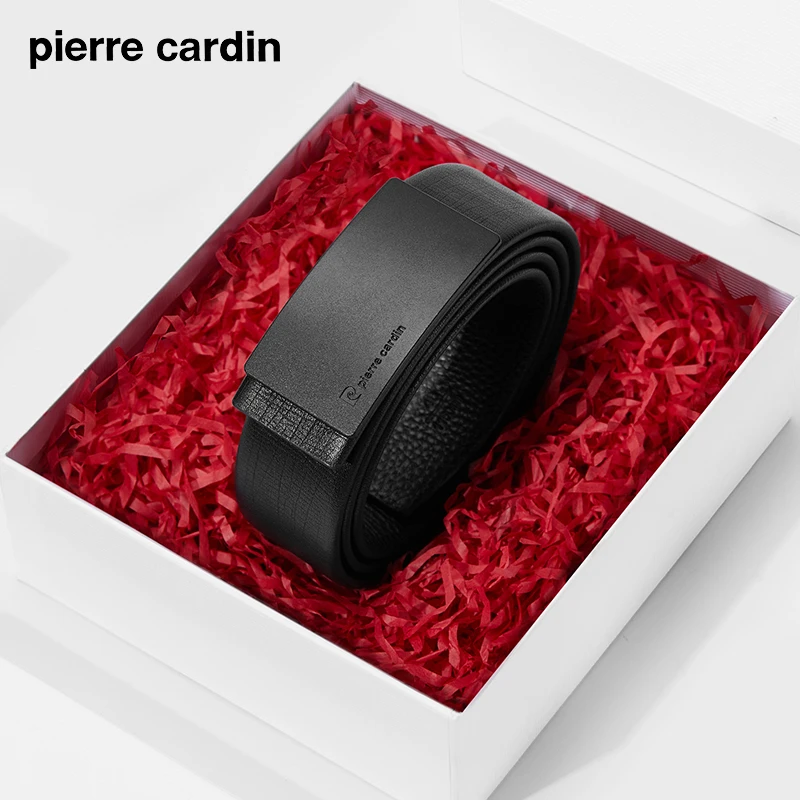 皮尔卡丹皮带真皮商务磁吸扣生日礼物头层牛皮2025新款男款裤腰带