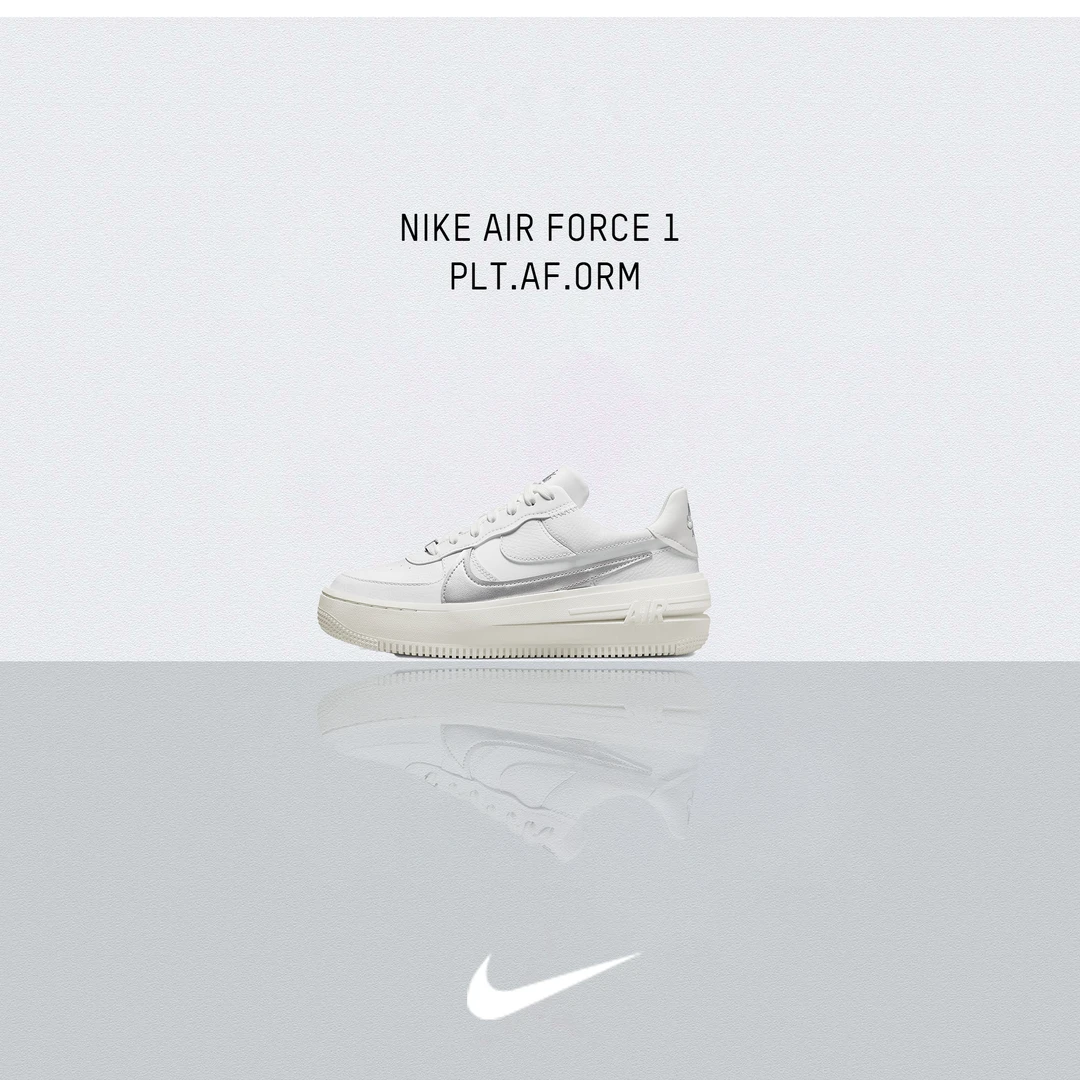 【现货】Nike Air Force 1 Low 低帮板鞋 女款 白银 DJ9946-101
