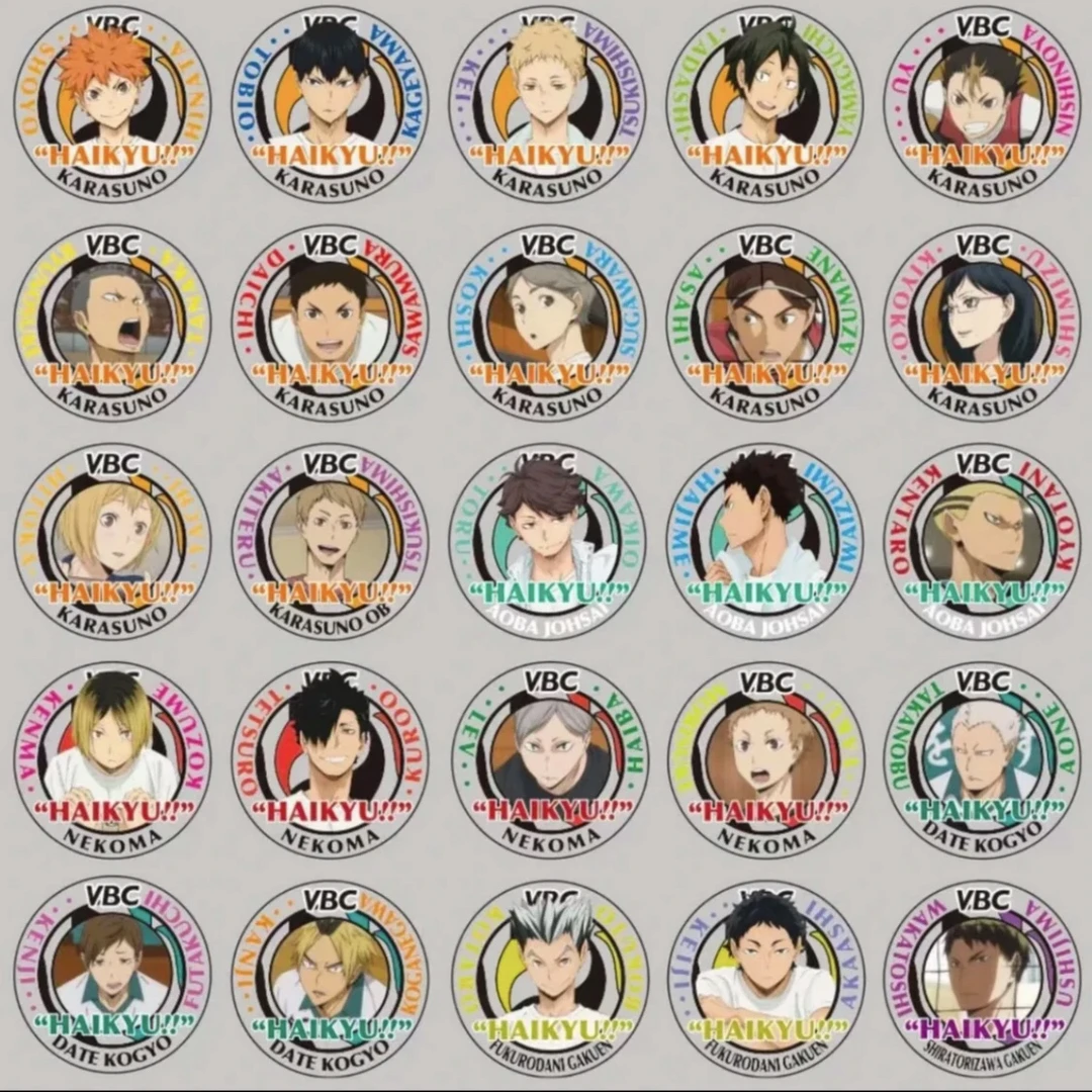 【三猫】排球少年 VBC 亚克力吧唧盲盒 日谷现货 默认代拆