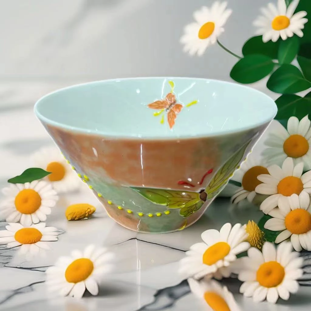 SANSEJIN蝶黛风铃系列 5英寸斗笠碗