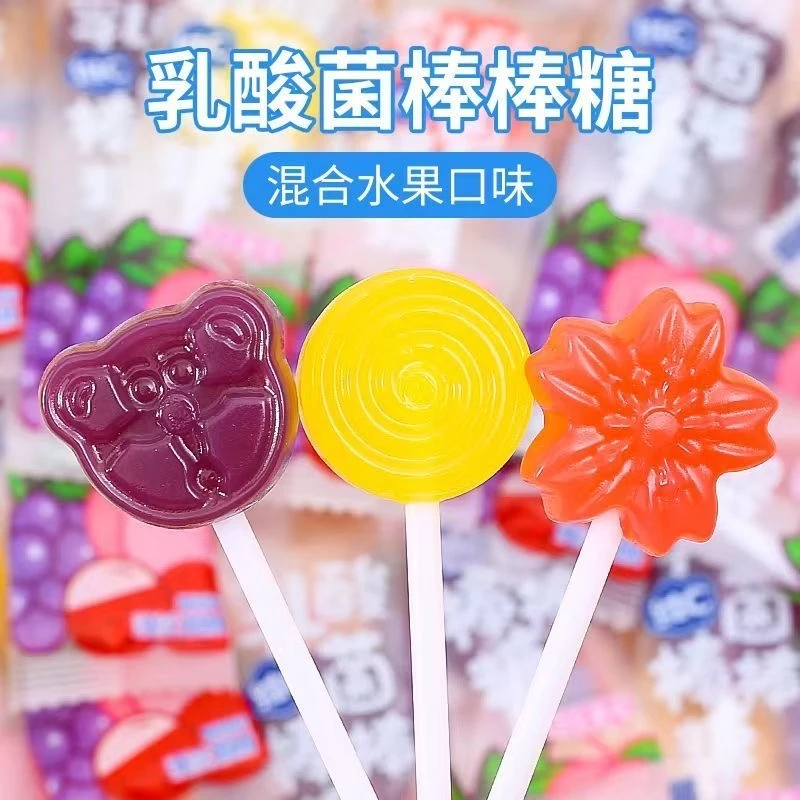 乳酸菌棒棒糖可爱卡通造型果解馋零食糖果棒棒糖