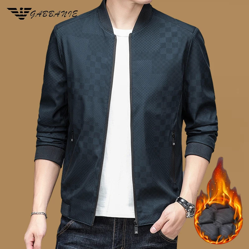意大利专柜男士夹克上衣秋冬季潮流休闲棒球领时尚加棉保暖外套潮