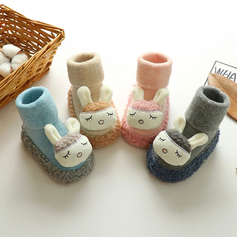 春秋冬季婴儿童地板鞋男女宝宝防滑软底学步鞋袜幼童鞋0-3岁
