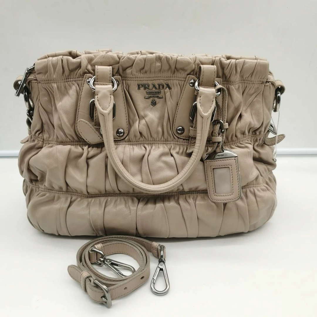 95新 Prada/普拉达 普拉达 褶皱 单肩包 / 816 1317